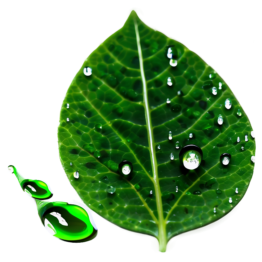 Water Dripping On Leaf Png 06272024 PNG image