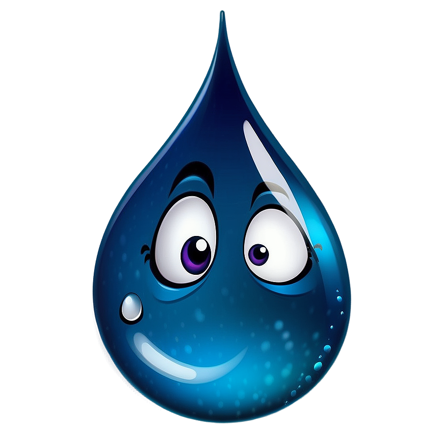 Water Droplet Character Png 6 PNG image