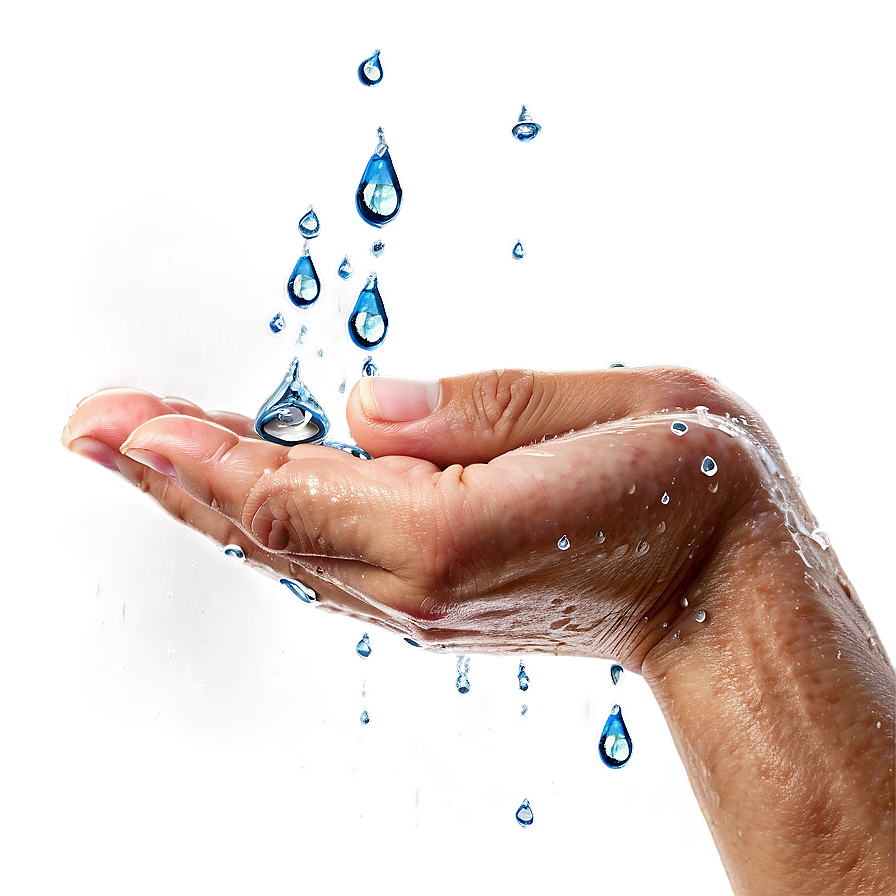 Water Drops On Washing Hands Png 71 PNG image