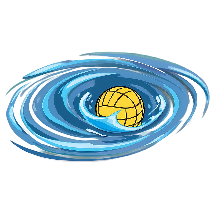 Water Polo Ball With Waves Png 95 PNG image