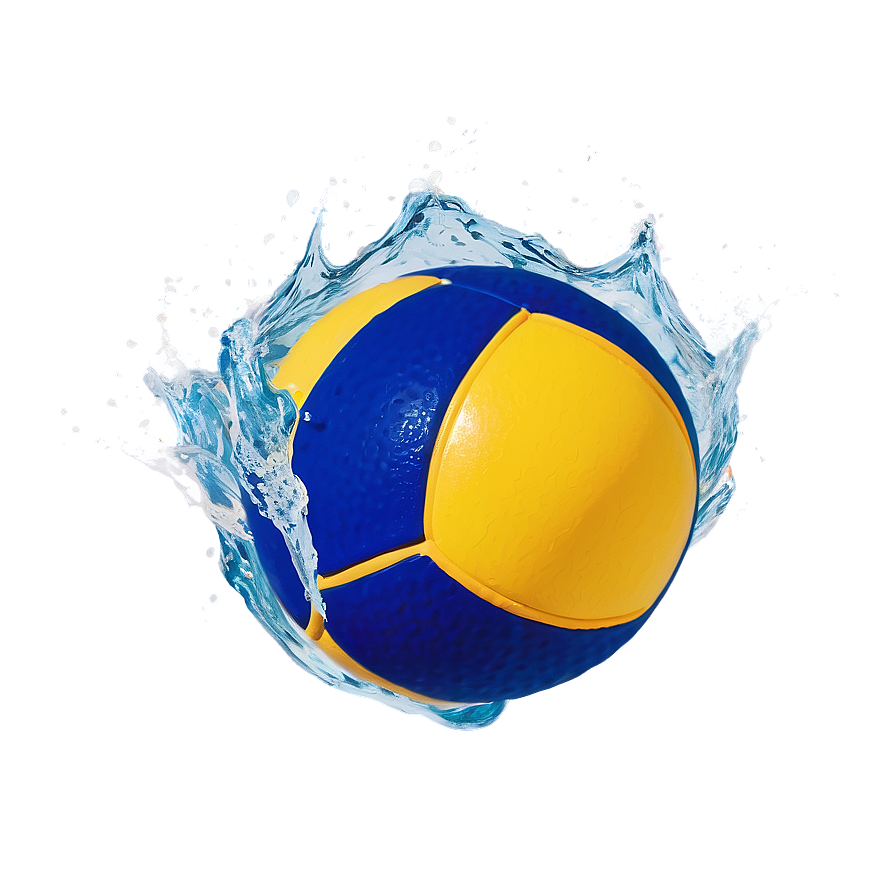 Water Polo Ball With Waves Png Mrn20 PNG image