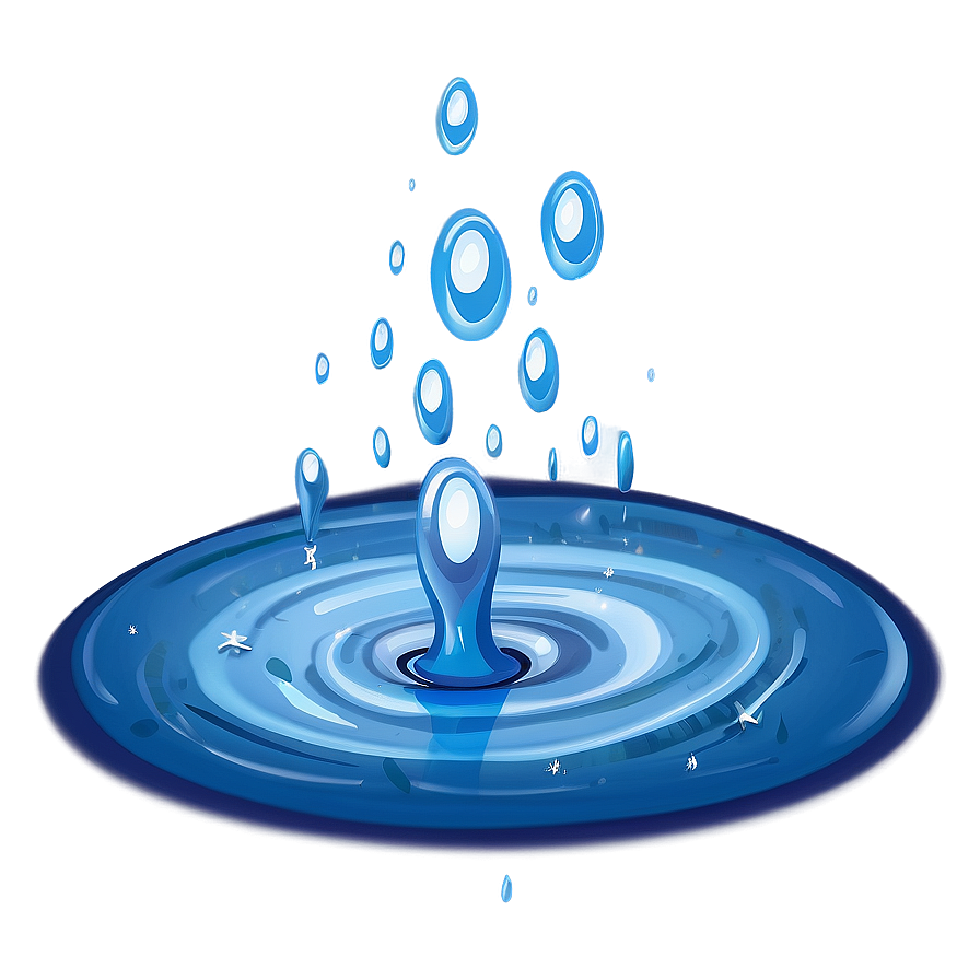 Water Puddle Illustration Png 06132024 PNG image