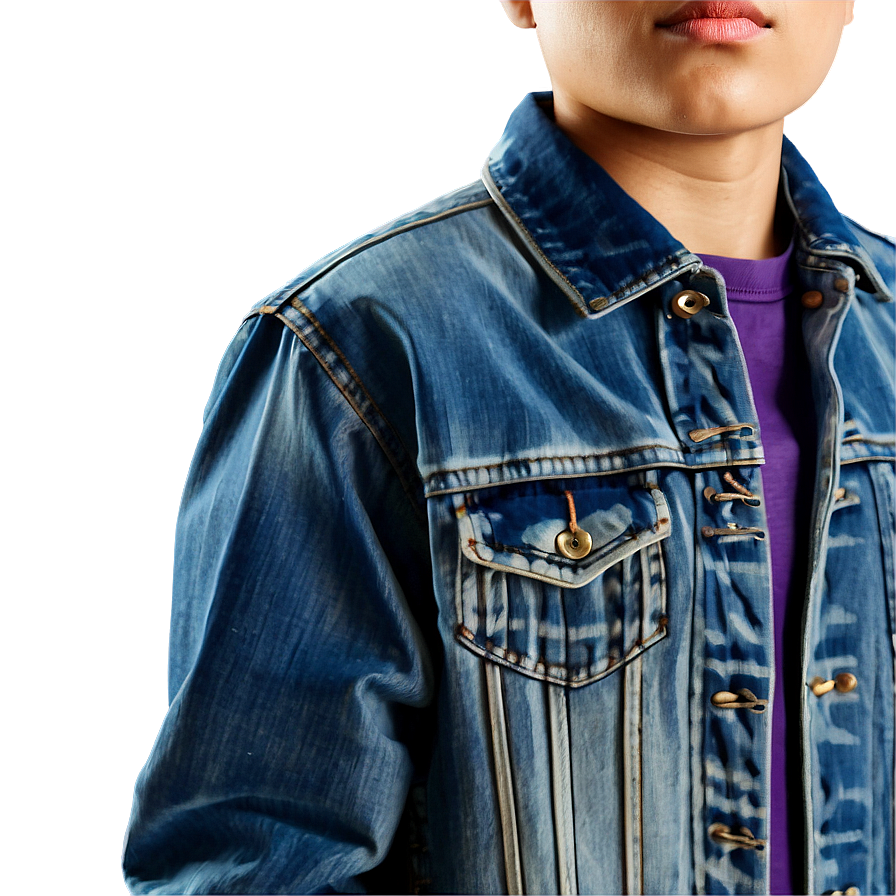 Water Resistant Jean Jacket Png Ker45 PNG image