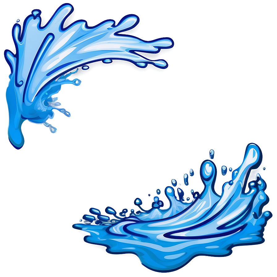 Water Splash Border Png 05042024 PNG image