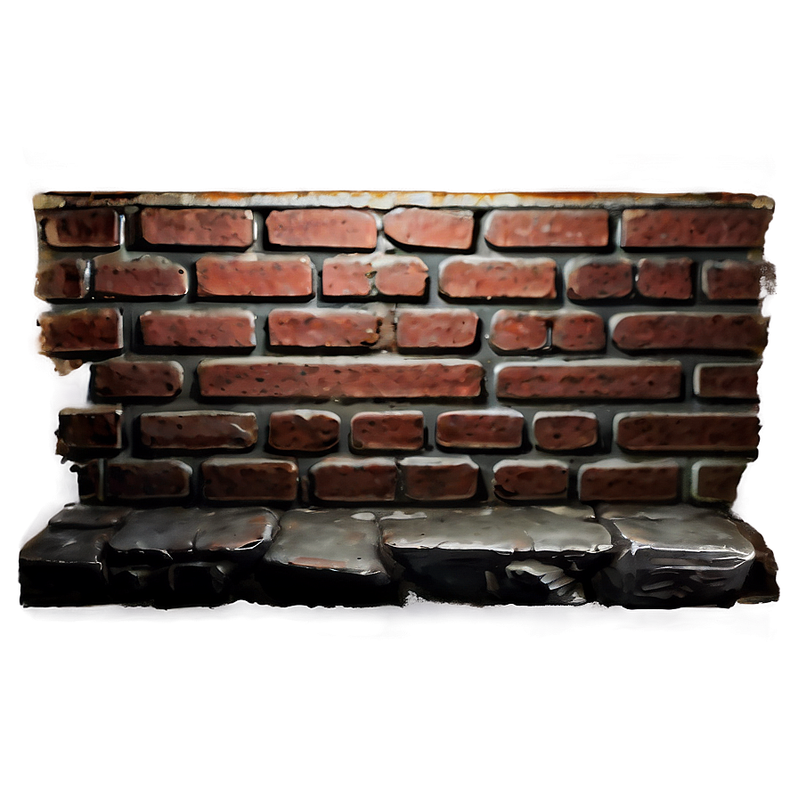 Water Stained Brick Png 05062024 PNG image