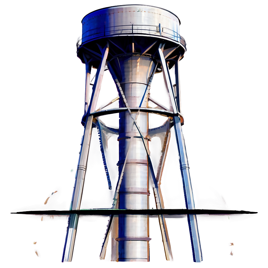 Water Tower In Urban Area Png 06132024 PNG image