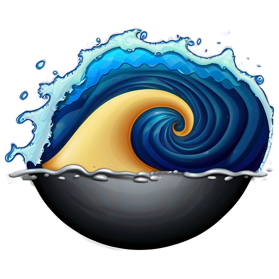 Water Wave Emoji Png 06212024 PNG image