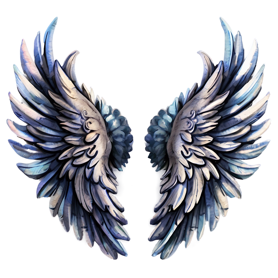 Watercolor Angel Wings Decoration Png Xjr PNG image