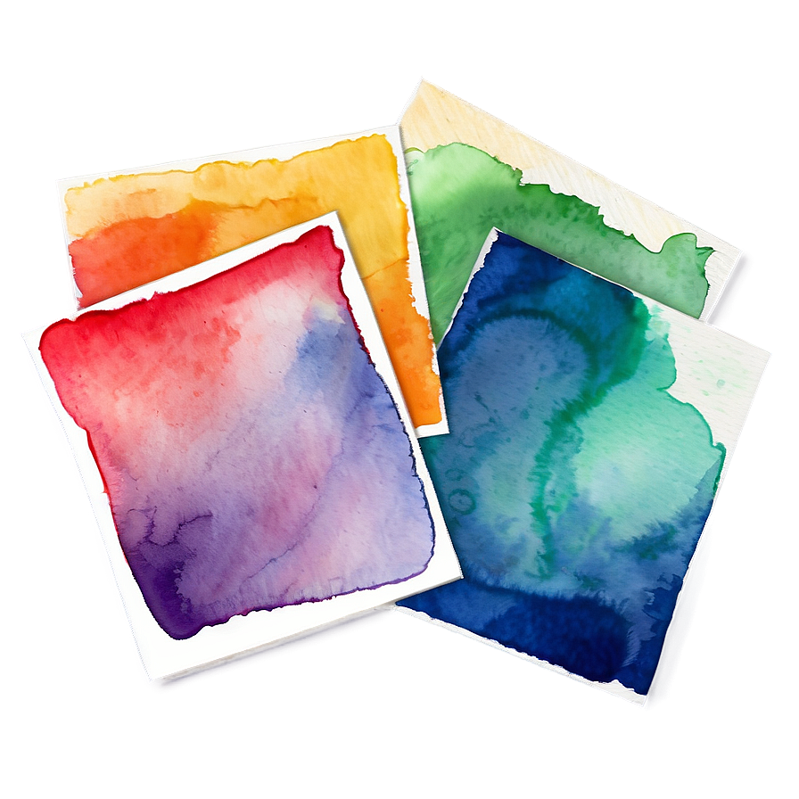 Watercolor Art Papers Png 06122024 PNG image