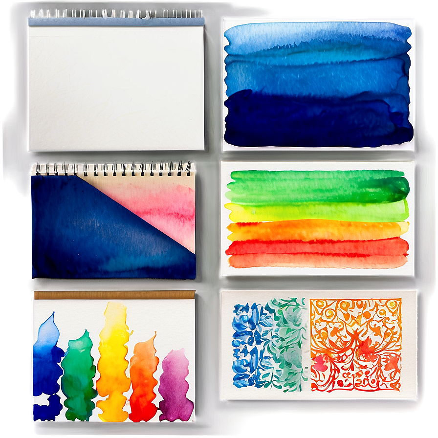 Watercolor Art Papers Png 06122024 PNG image