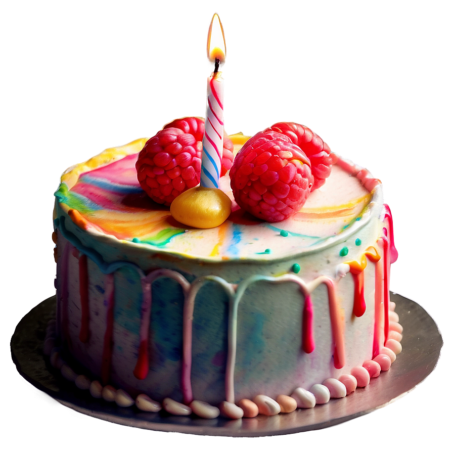 Watercolor Birthday Cake Png Otc PNG image