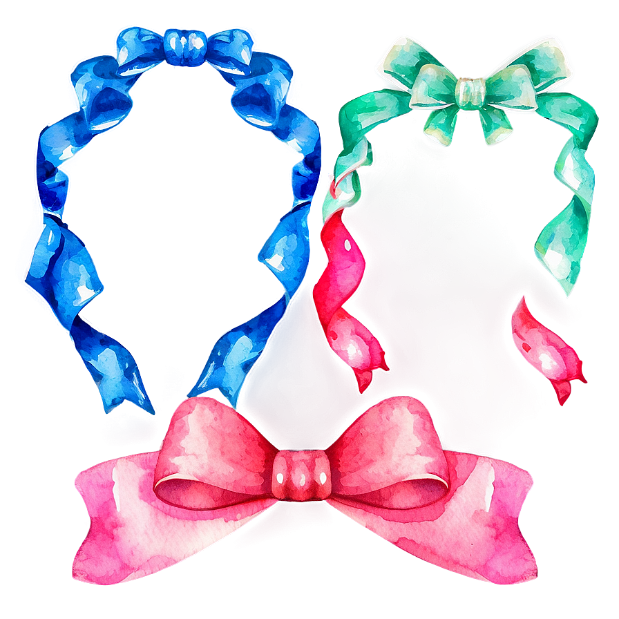 Watercolor Bow Png Mps41 PNG image