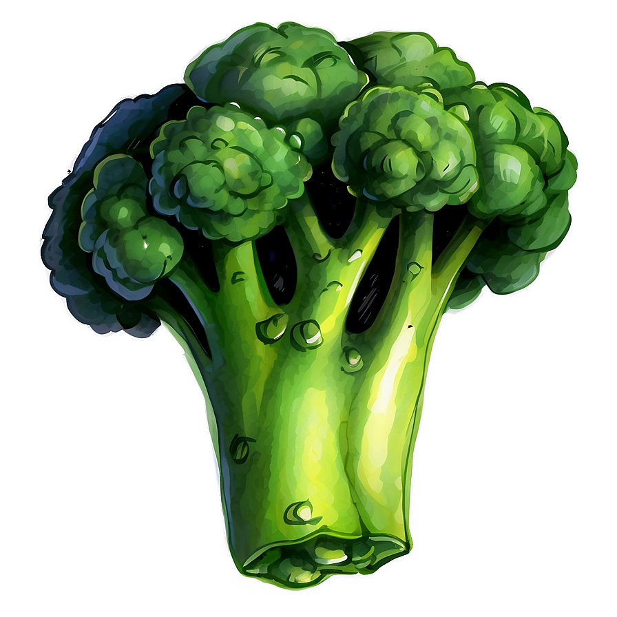 Watercolor Broccoli Png 91 PNG image