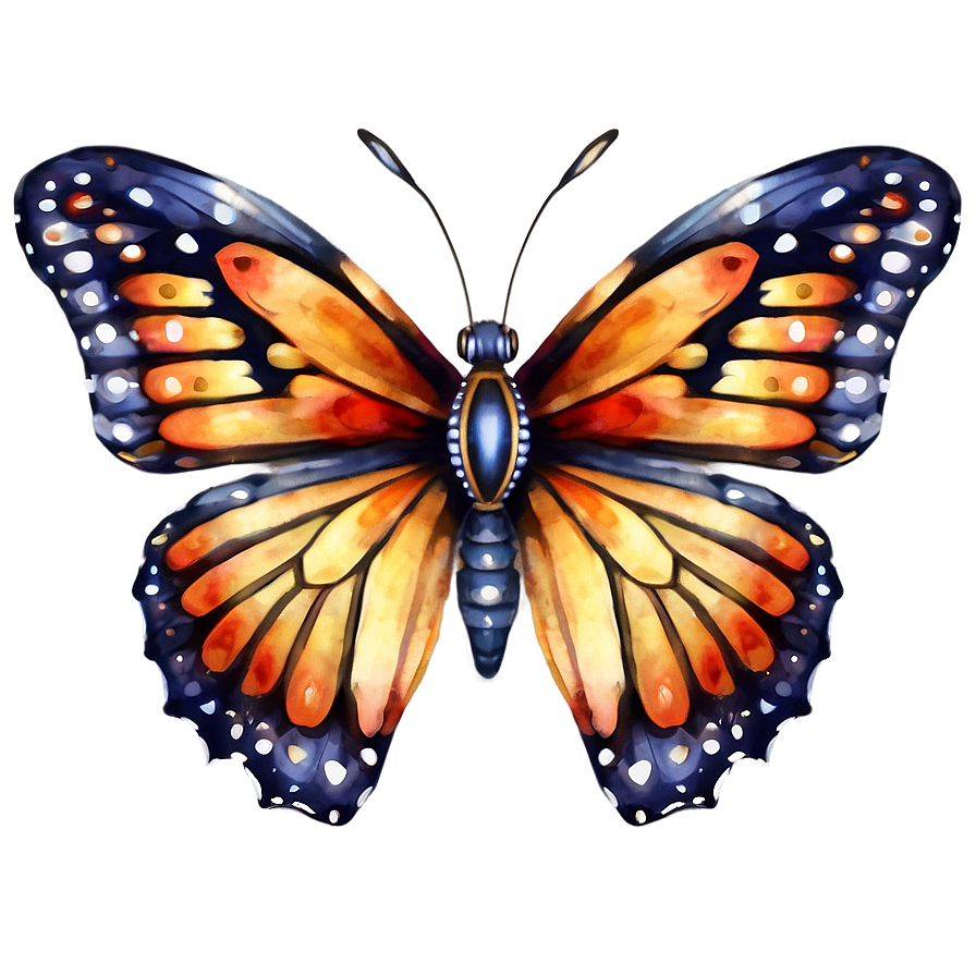 Watercolor Butterfly Clipart Png Rvx23 PNG image