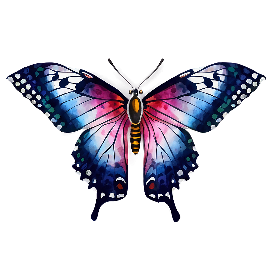 Watercolor Butterfly Image Png 33 PNG image