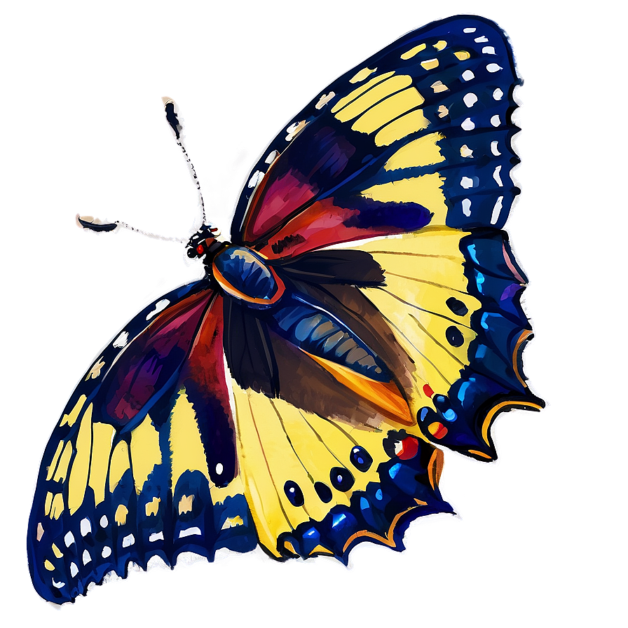 Watercolor Butterfly Image Png Eju76 PNG image