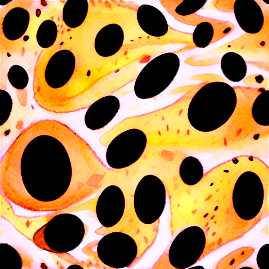 Watercolor Cheetah Print Art Png 05232024 PNG image