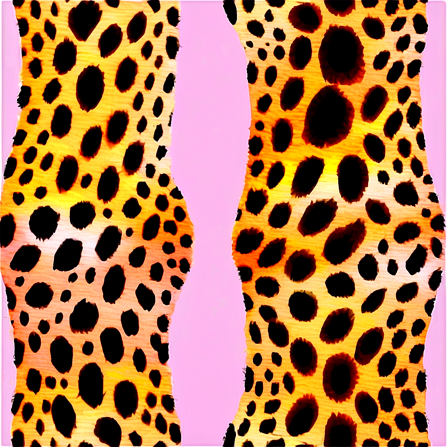 Watercolor Cheetah Print Art Png 4 PNG image