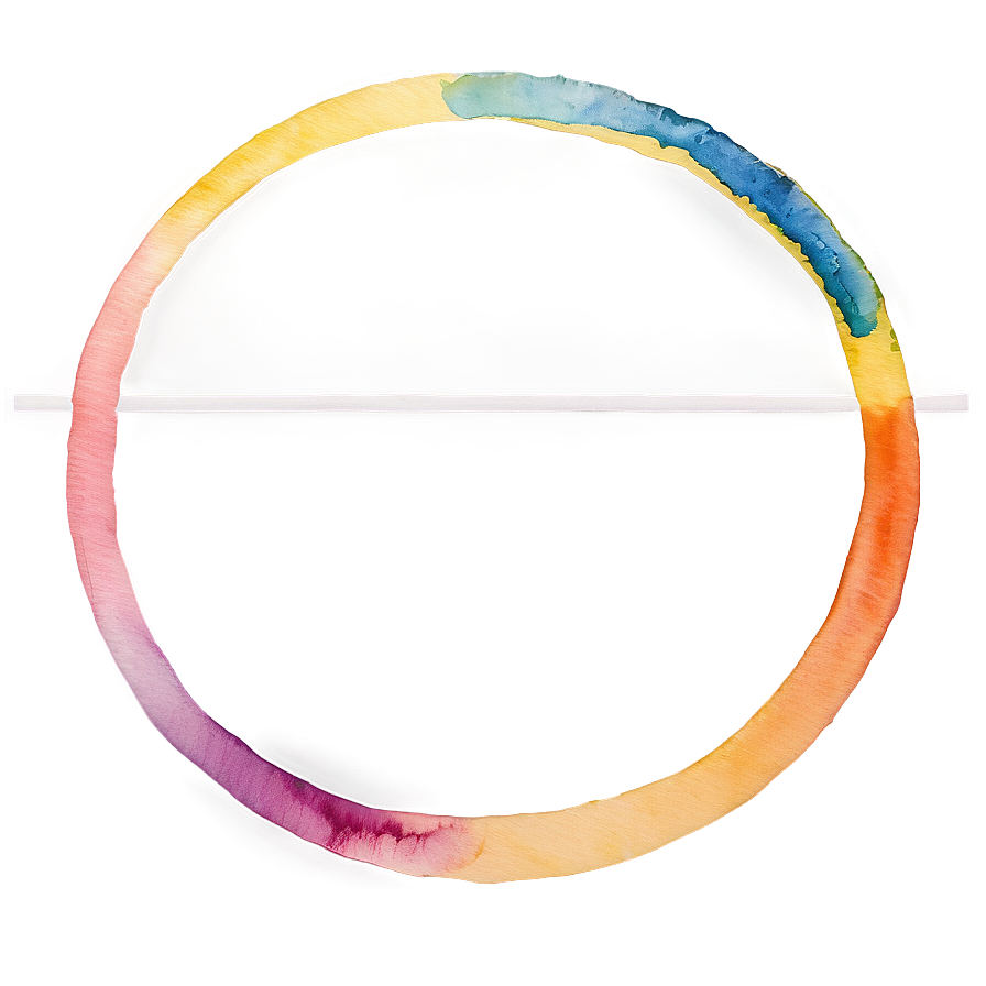 Watercolor Circle Frame Png Cax PNG image