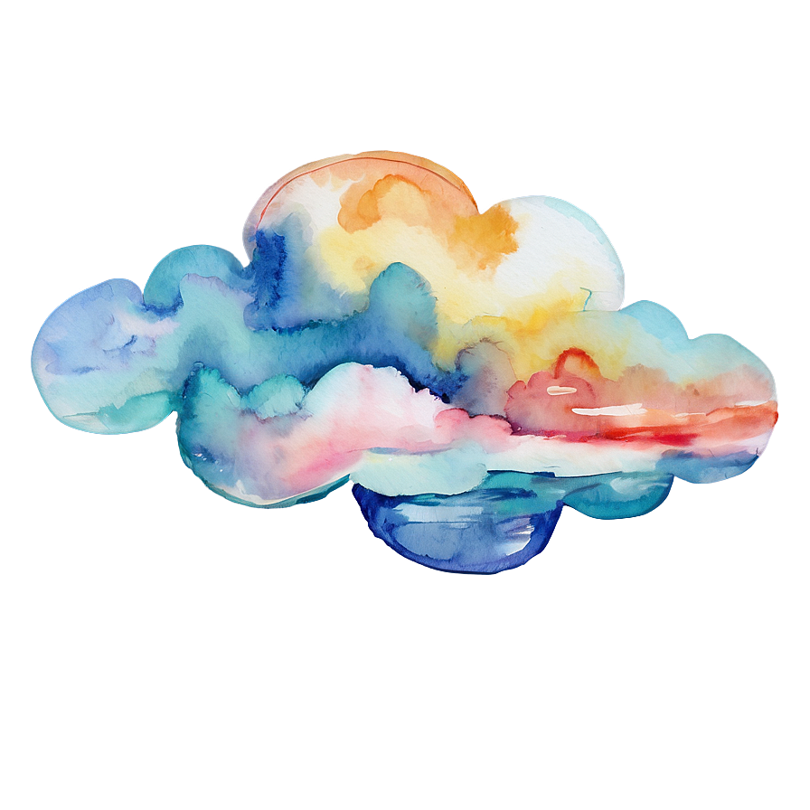 Watercolor Clouds Png 46 PNG image