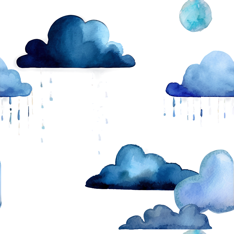 Watercolor Clouds Png Nxr PNG image