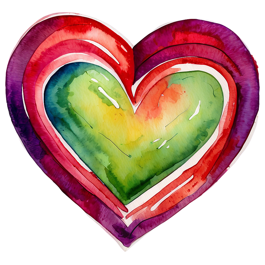 Watercolor Corazon Png 05232024 PNG image