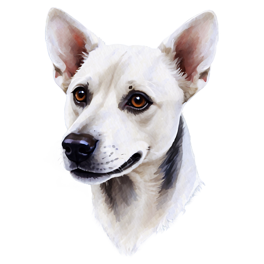 Watercolor Dog Face Painting Png 74 PNG image