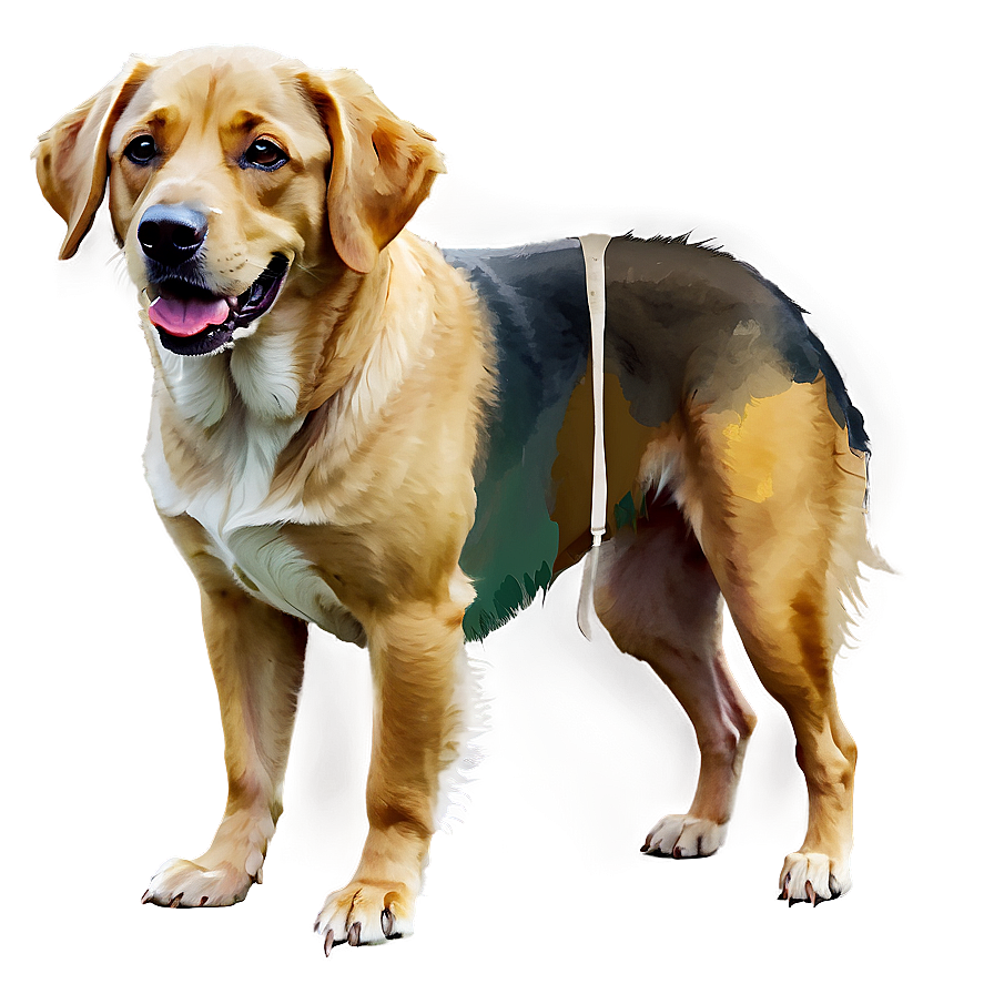 Watercolor Dog Png Bud PNG image