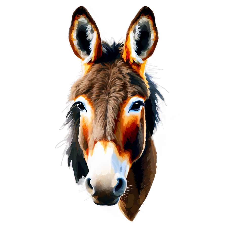 Watercolor Donkey Png Hsc17 PNG image