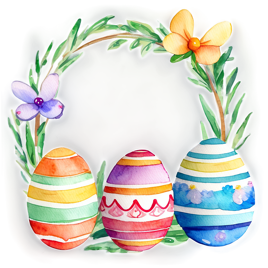 Watercolor Easter Clipart Png 06262024 PNG image