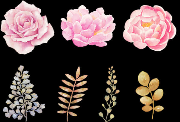 Watercolor_ Floral_and_ Foliage_ Collection.jpg PNG image