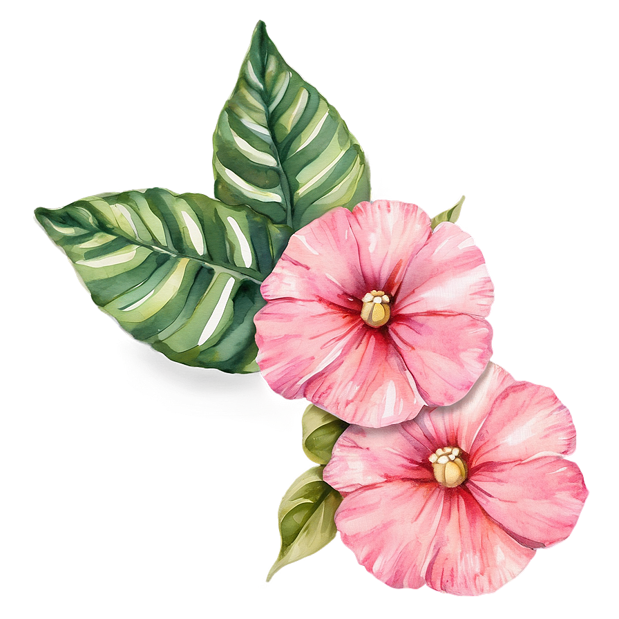 Watercolor Floral Beauty Png Ejx95 PNG image