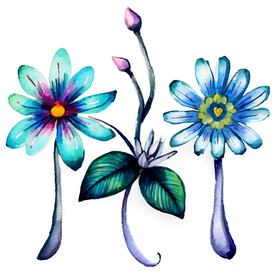 Watercolor Flower Fantasy Png 43 PNG image