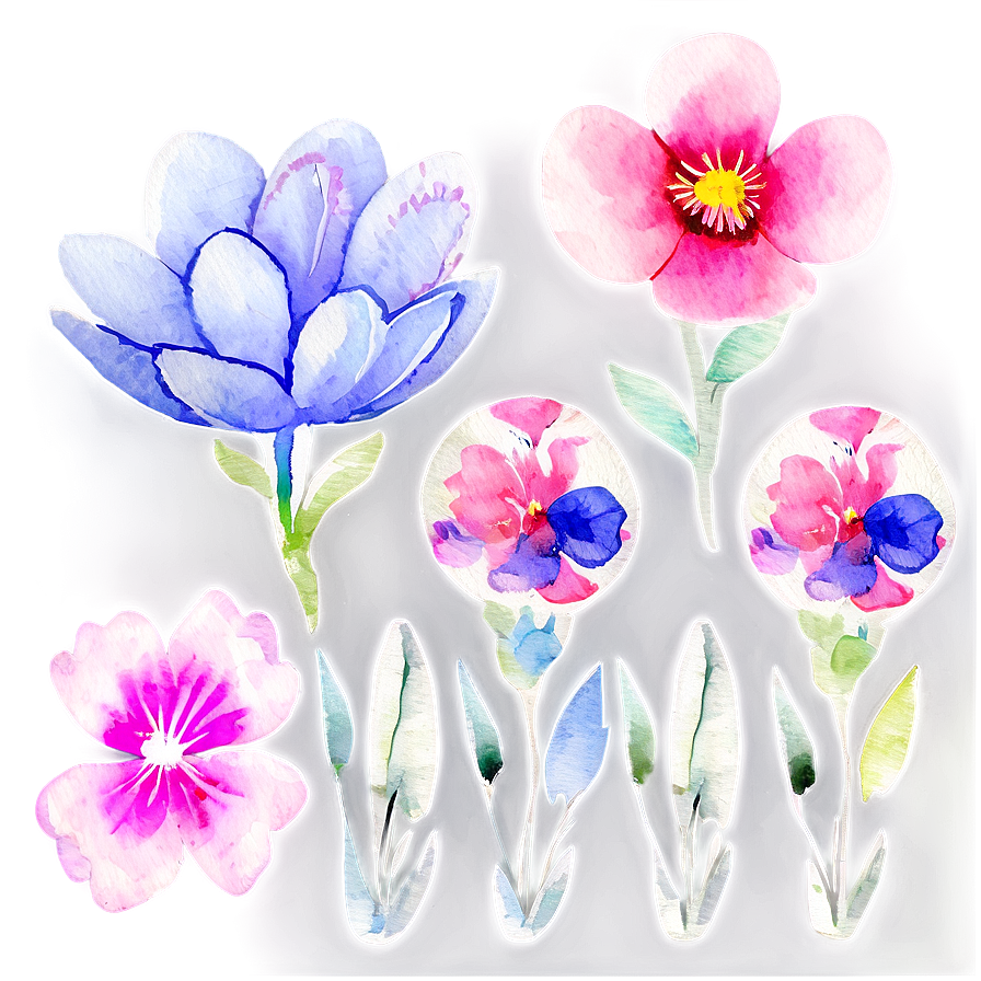 Watercolor Flower Fusion Png 58 PNG image