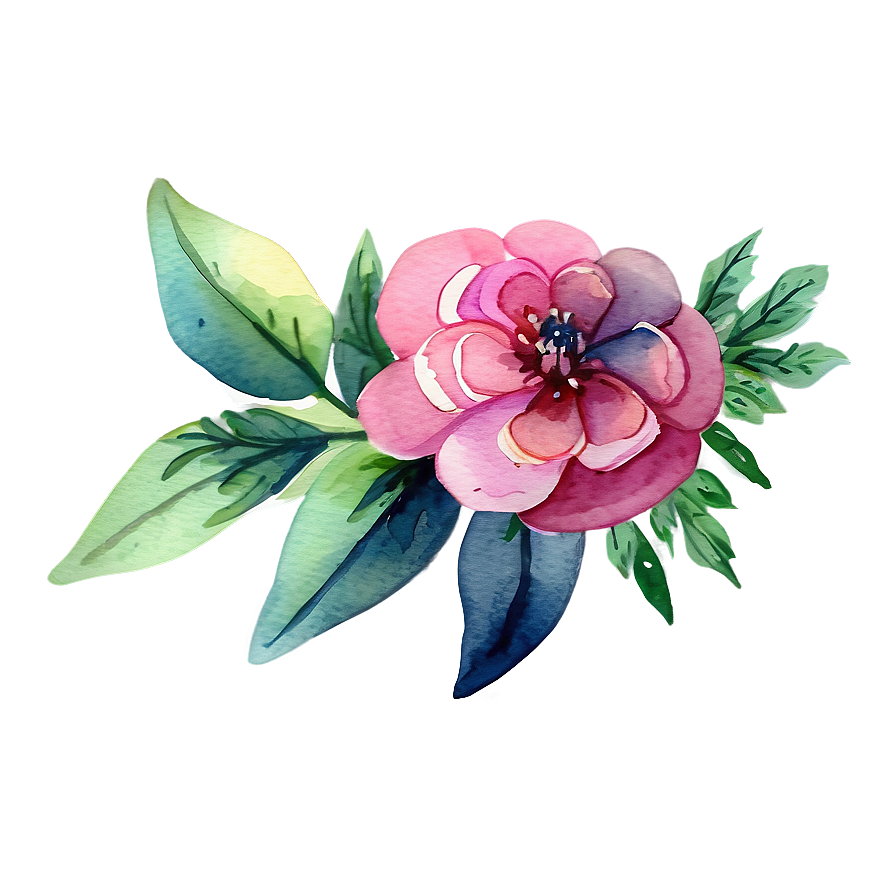 Watercolor Flowers Arrangement Png 47 PNG image