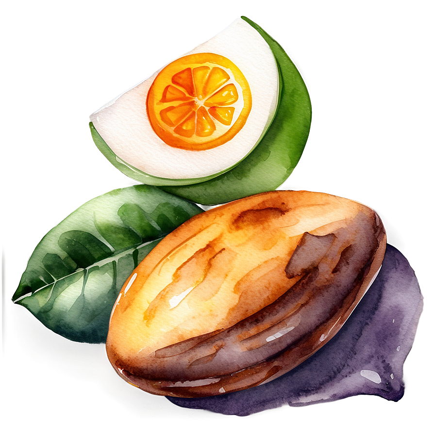 Watercolor Food Illustrations Png 05032024 PNG image