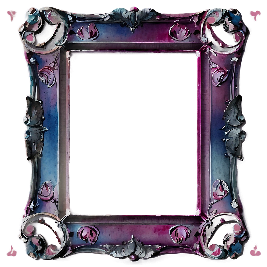 Watercolor Frame Png 04292024 PNG image