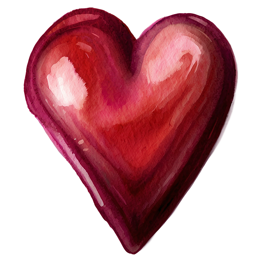 Watercolor Heart Emoji Png Image 20 PNG image