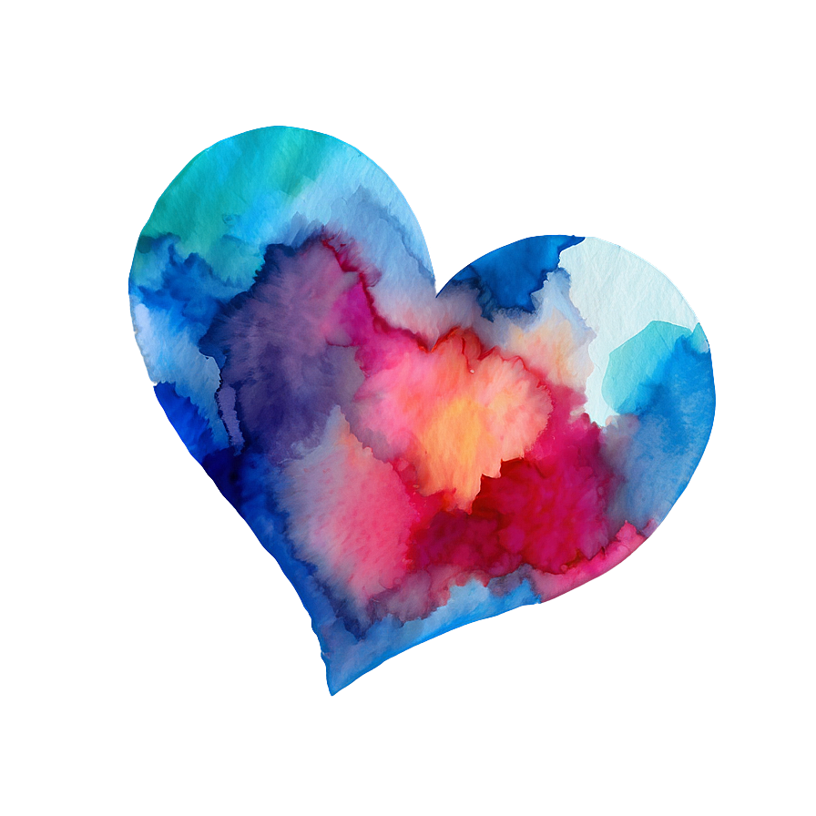 Watercolor Heart Transparent Png 42 PNG image