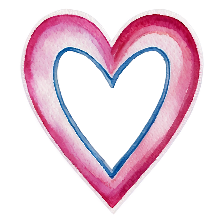 Watercolor Heart Transparent Png 83 PNG image