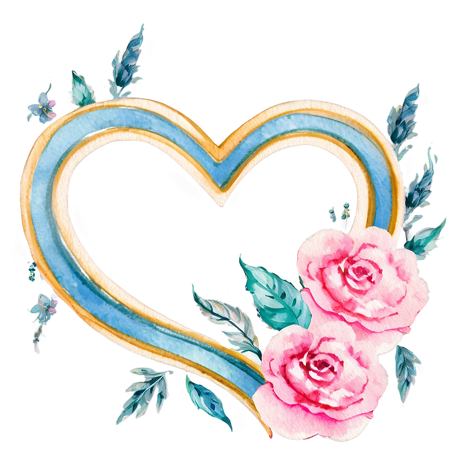 Watercolor Heart Vector Png Jyn74 PNG image