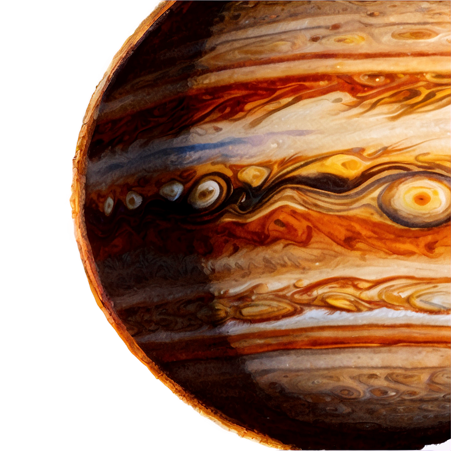 Watercolor Jupiter Art Png 27 PNG image