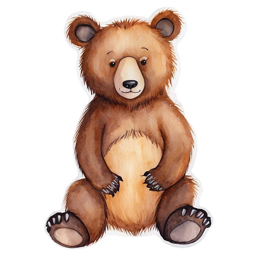 Watercolor Mama Bear Image Png 92 PNG image