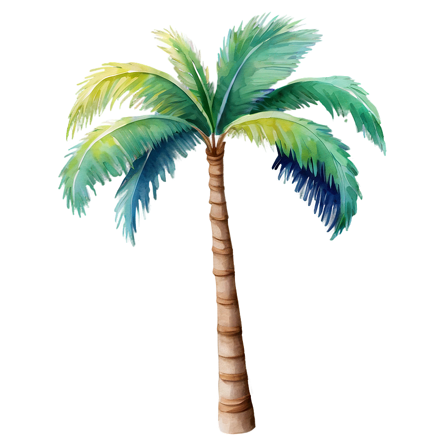 Watercolor Palm Tree Png Cks64 PNG image