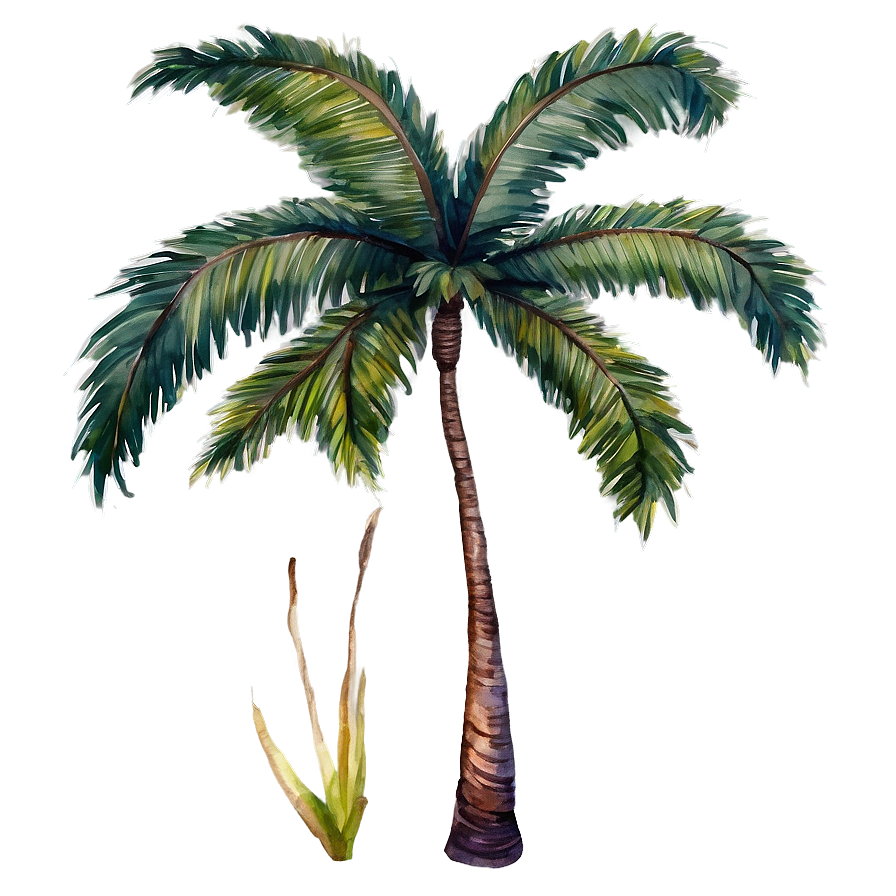 Watercolor Palm Trees Png 60 PNG image