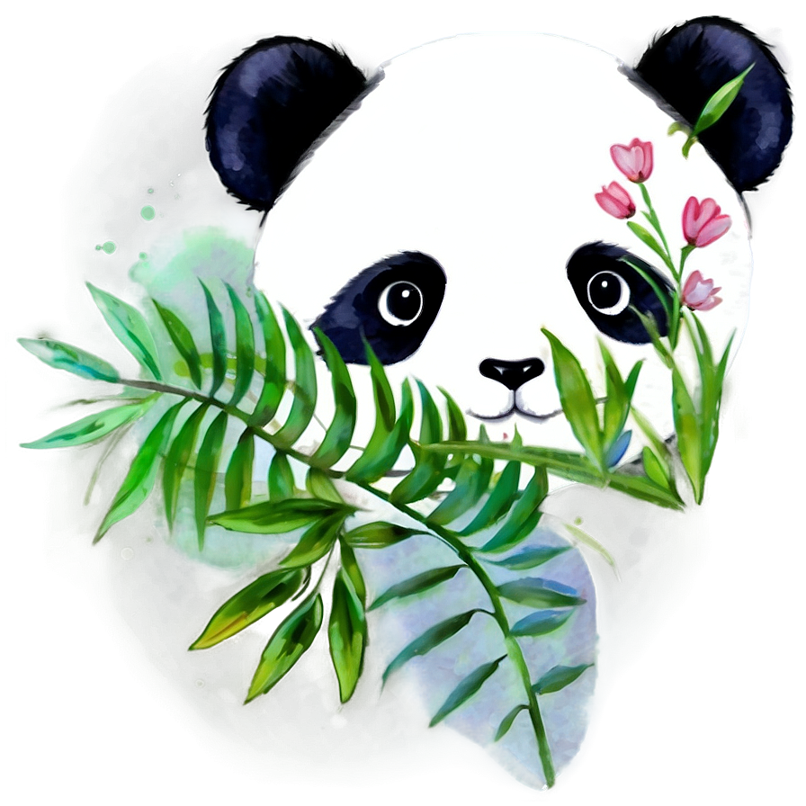 Watercolor Panda Art Png 68 PNG image
