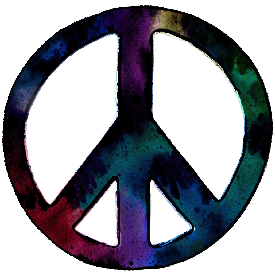 Watercolor Peace Sign Png 35 PNG image