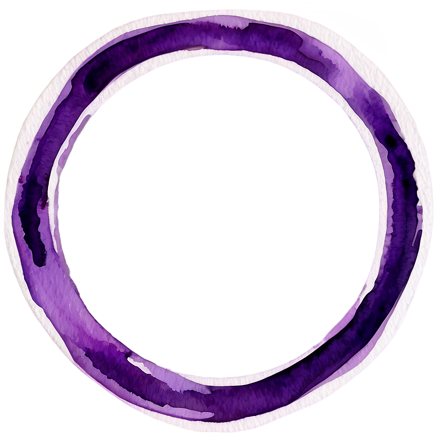 Watercolor Purple Circle Png 06202024 PNG image