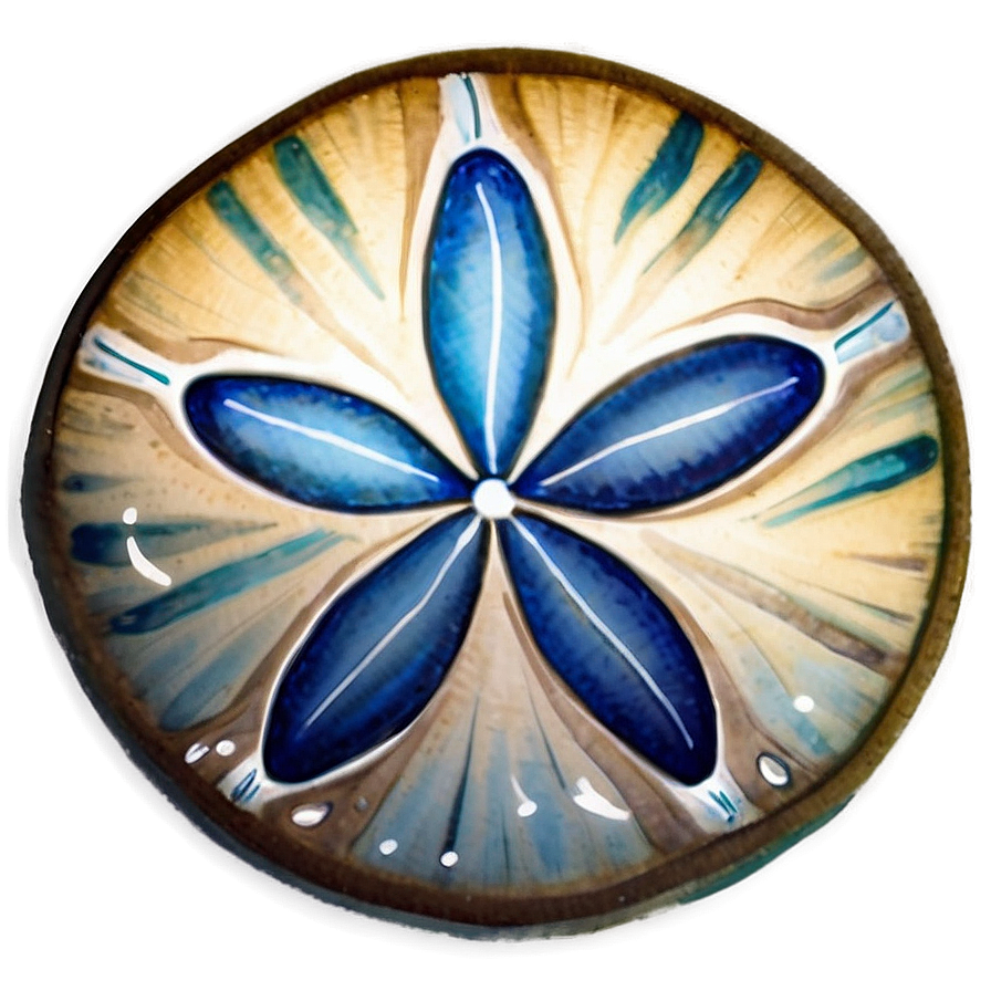 Watercolor Sand Dollar Png 06212024 PNG image