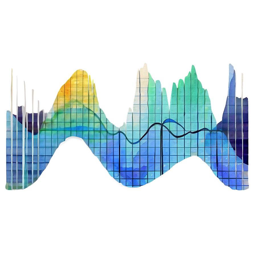 Watercolor Sound Wave Png 05232024 PNG image